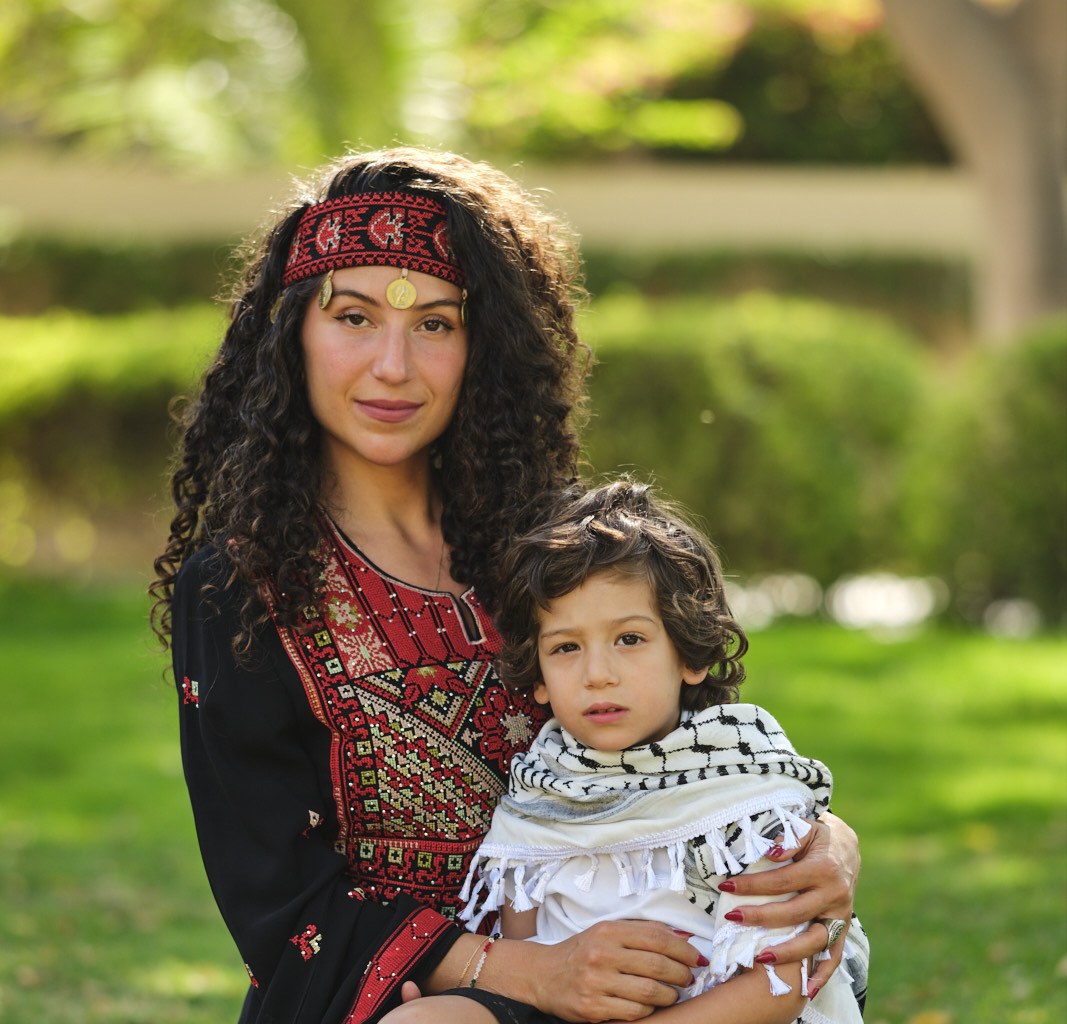 Mais Imran with her son